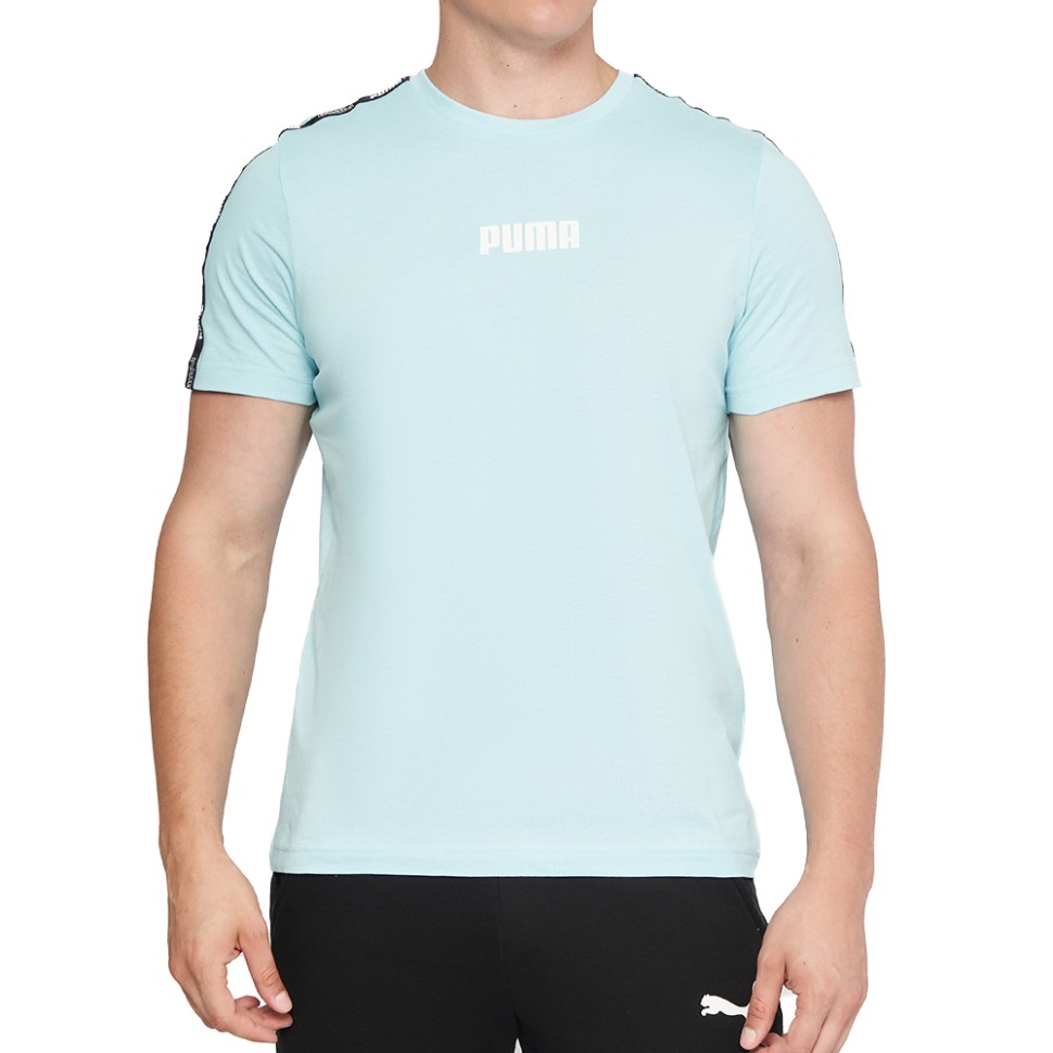 Футболка чоловіча Puma Tape Tee M блакитна 67132018  изображение 1