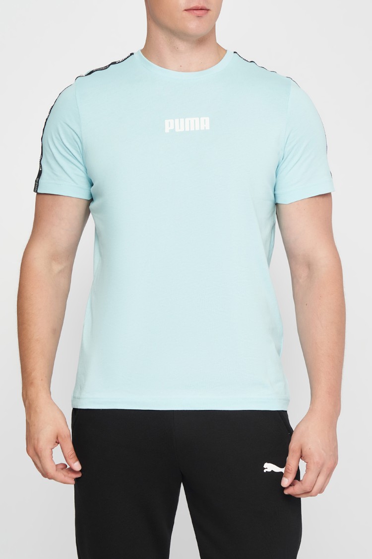 Футболка чоловіча Puma Tape Tee M блакитна 67132018  изображение 2