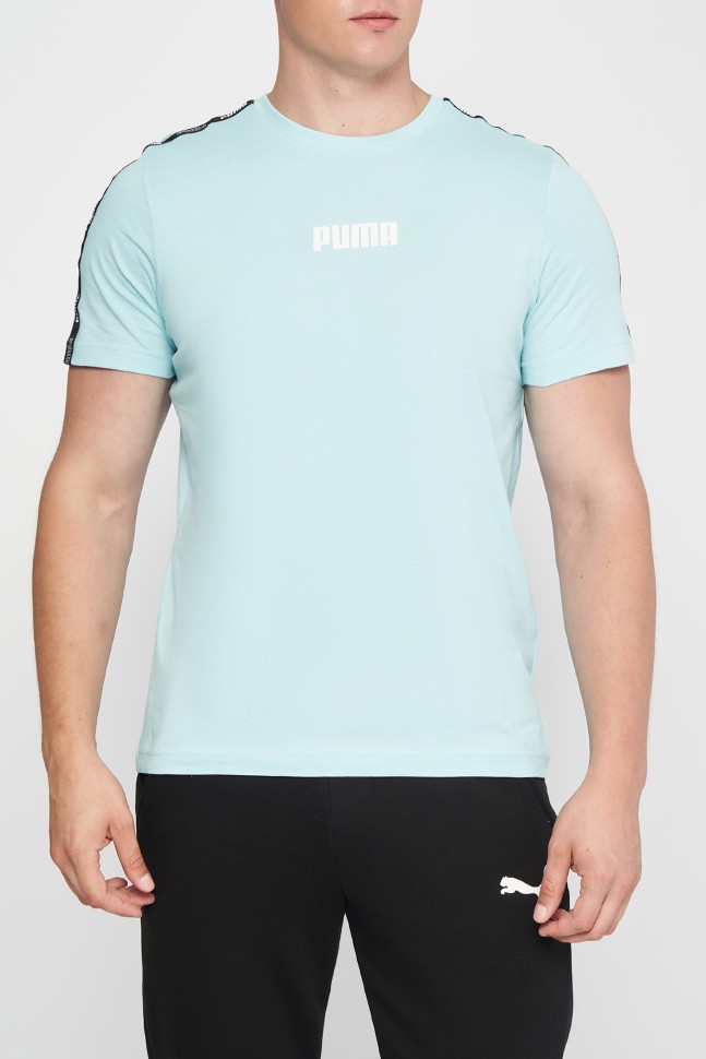 Футболка чоловіча Puma Tape Tee M блакитна 67132018  изображение 2