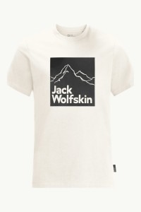 Футболка чоловічі Jack Wolfskin BRAND T M бежева 1809021-5152 изображение 4