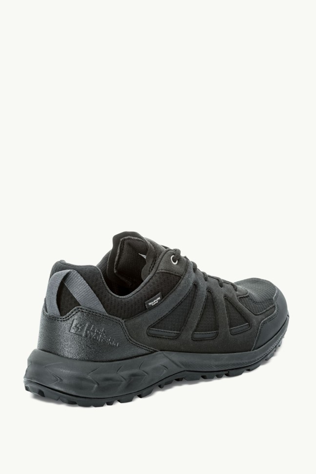 Полуботинки мужские Jack Wolfskin WOODLAND 2 TEXAPORE LOW M черные 4051271-6000 изображение 4