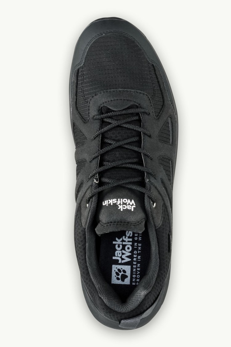Полуботинки мужские Jack Wolfskin WOODLAND 2 TEXAPORE LOW M черные 4051271-6000 изображение 7