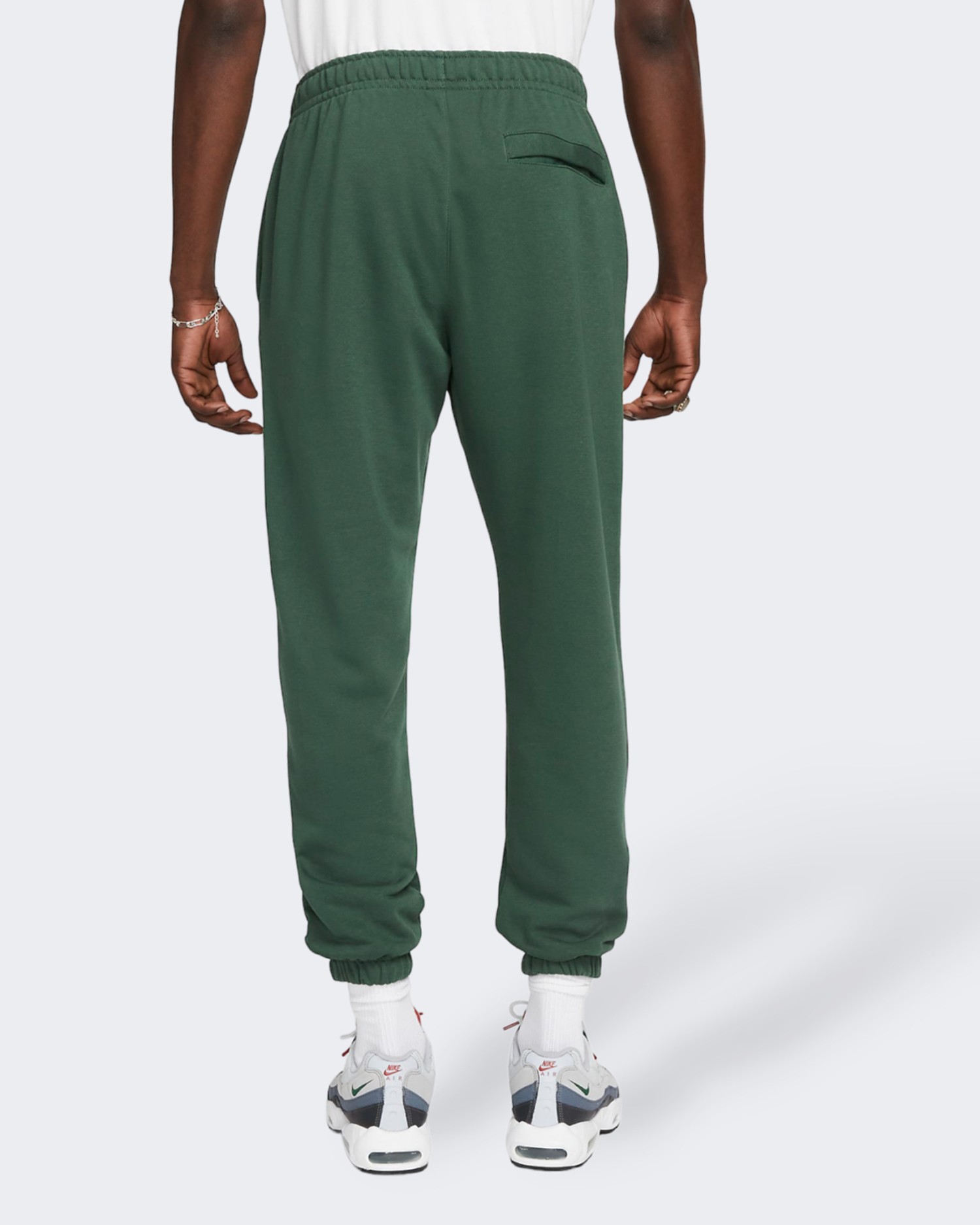 Штани чоловічі Nike M NK CLUB+ FT CF PANT LBR зелені FB7687-323 изображение 3