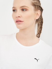 Футболка женская Puma ESS Small Logo Tee белая 58677652 изображение 4