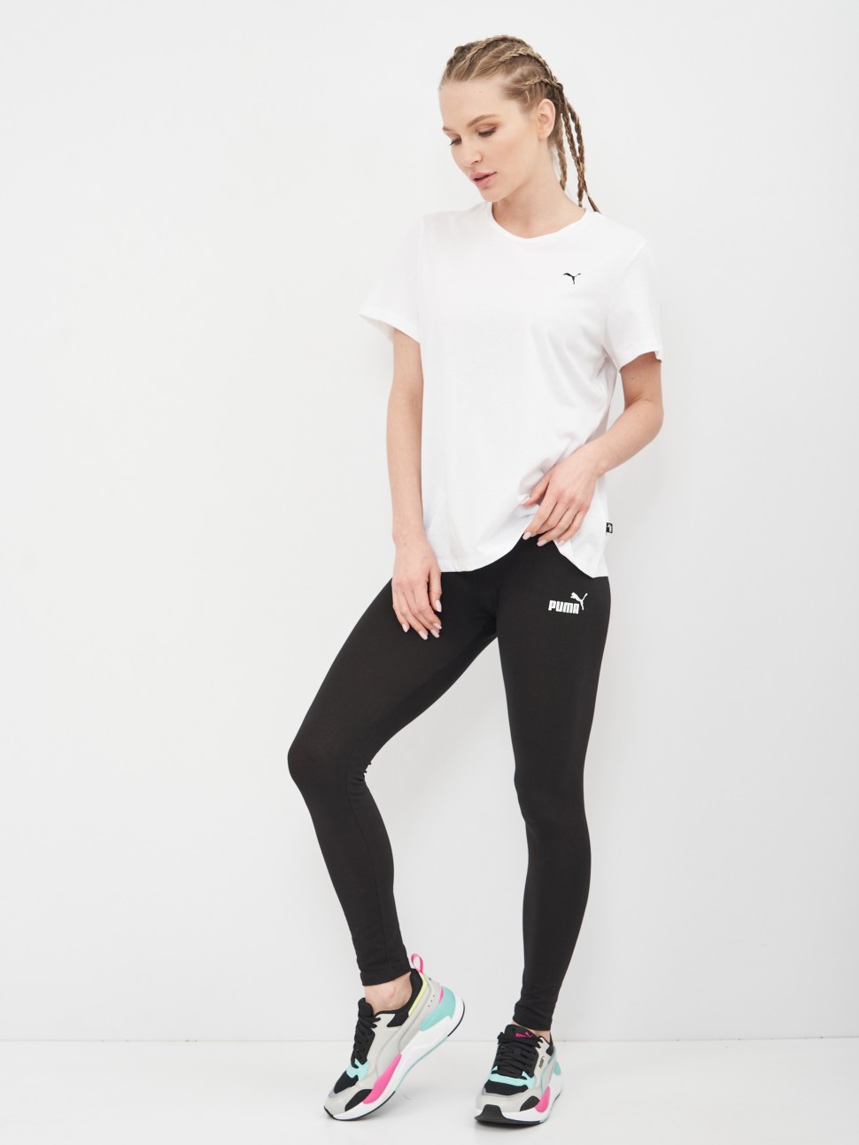 Футболка жіноча Puma ESS Small Logo Tee біла 58677652 — фото 5