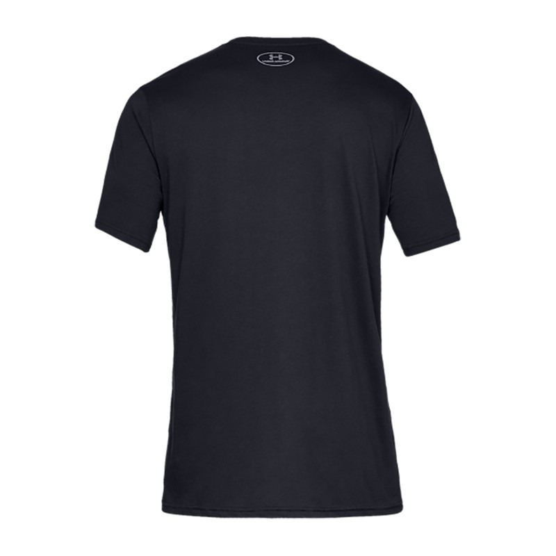 Футболка мужская Under Armour Sportstyle Logo Ss черная 1329590-001 изображение 2