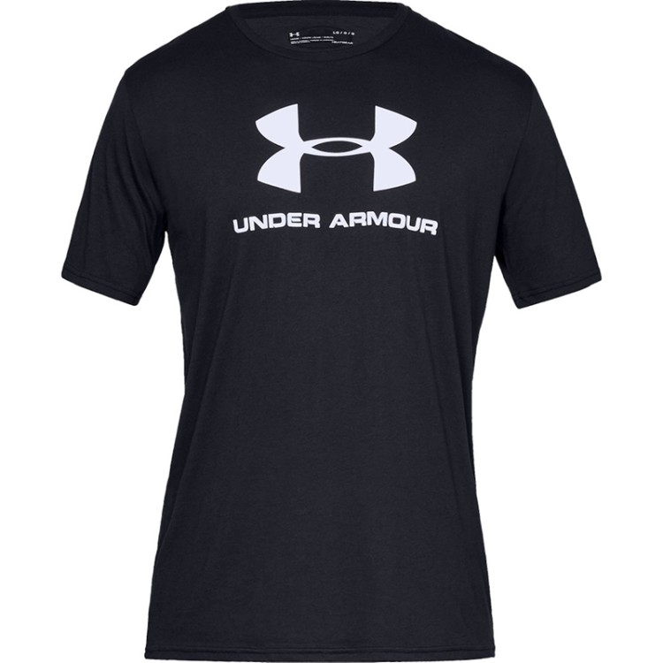 Футболка мужская Under Armour Sportstyle Logo Ss черная 1329590-001 изображение 1