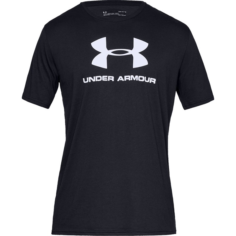 Футболка мужская Under Armour Sportstyle Logo Ss черная 1329590-001 изображение 1