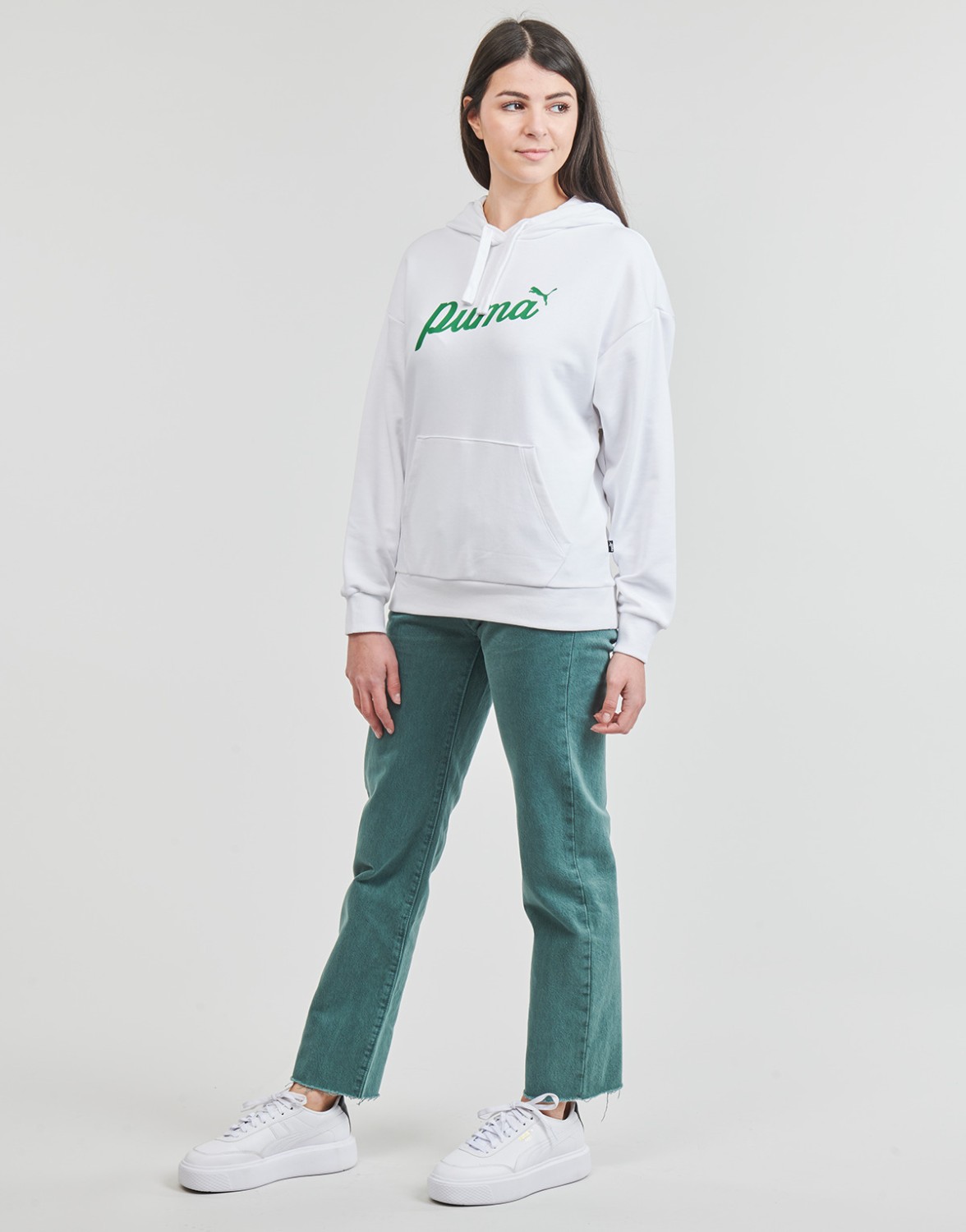 Толстовка жіноча Puma ESS+ BLOSSOM Script Hoodie TR біла 67934802 изображение 3