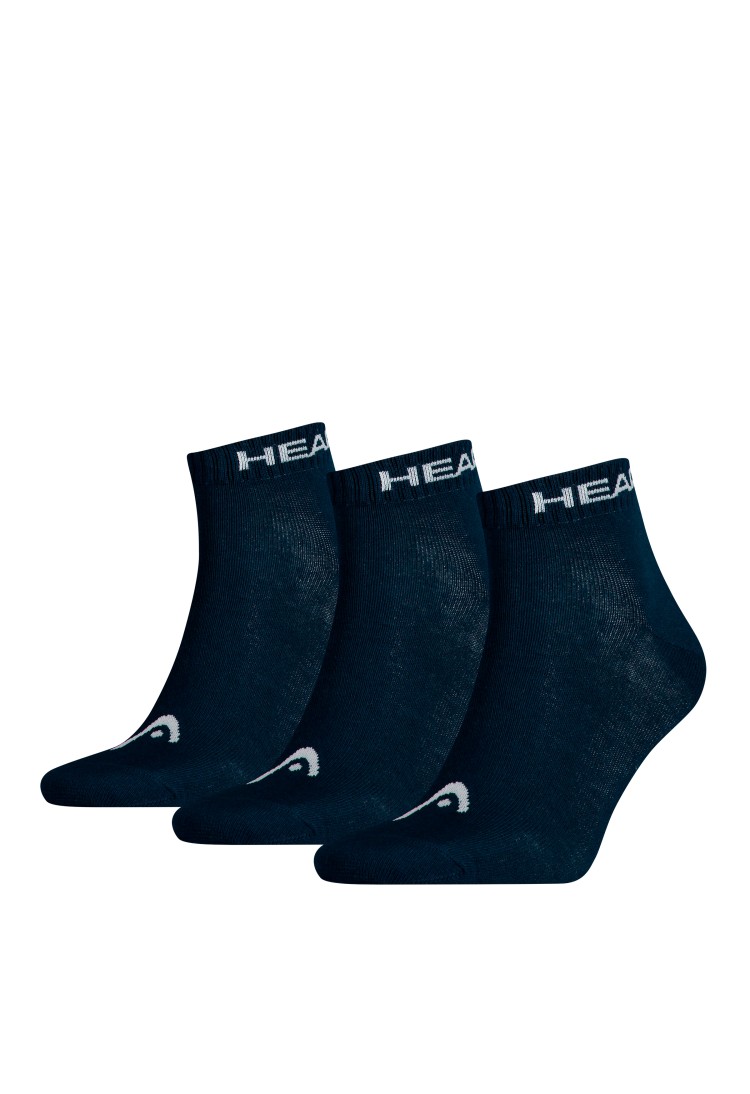 Носки HEAD QUARTER 3P UNISEX темно-сині 761011001321 изображение 2