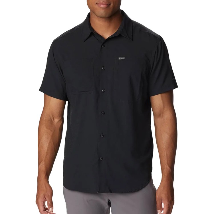 Рубашка мужская Columbia SILVER RIDGE™ UTILITY LITE SHORT SLEEVE черная 2030721-010 изображение 1