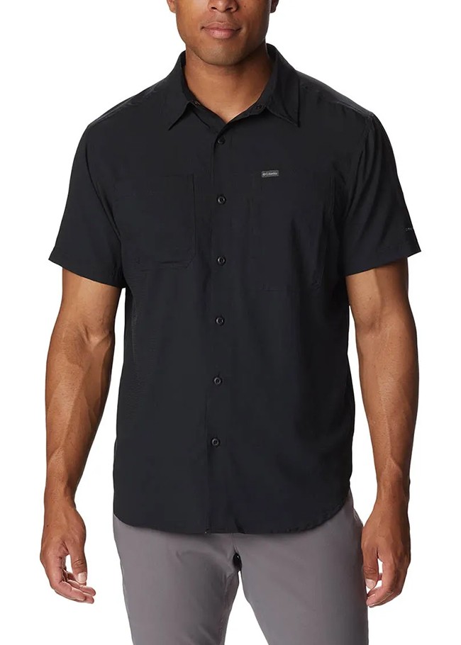 Рубашка мужская Columbia SILVER RIDGE™ UTILITY LITE SHORT SLEEVE черная 2030721-010 изображение 2
