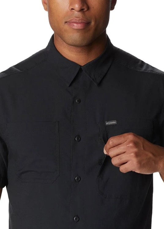 Рубашка мужская Columbia SILVER RIDGE™ UTILITY LITE SHORT SLEEVE черная 2030721-010 изображение 4