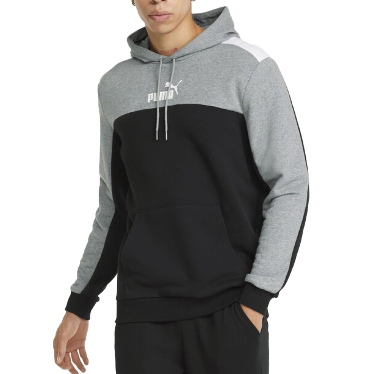 Толстовка мужская Puma ESS+ Block Hoodie черная 84742801