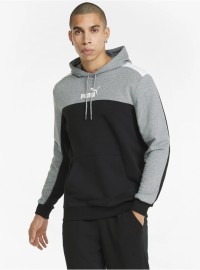 Толстовка мужская Puma ESS+ Block Hoodie черная 84742801 изображение 2