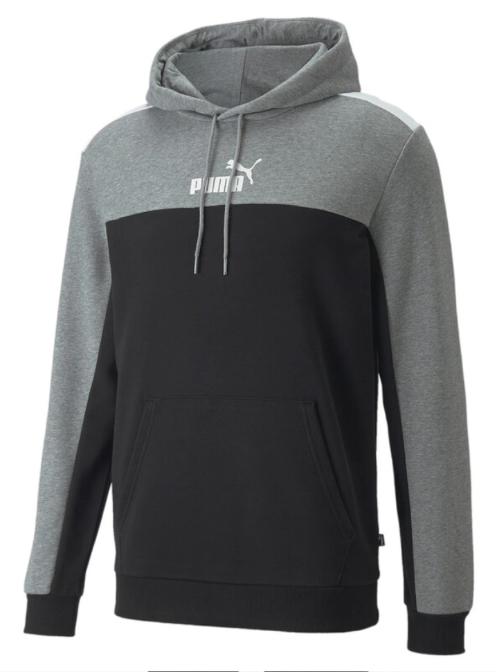 Толстовка мужская Puma ESS+ Block Hoodie черная 84742801 изображение 4