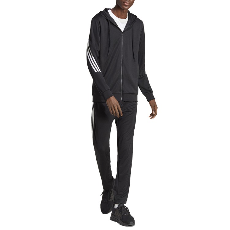 Костюм мужской Adidas M 3S FT TT TS черный IC6766