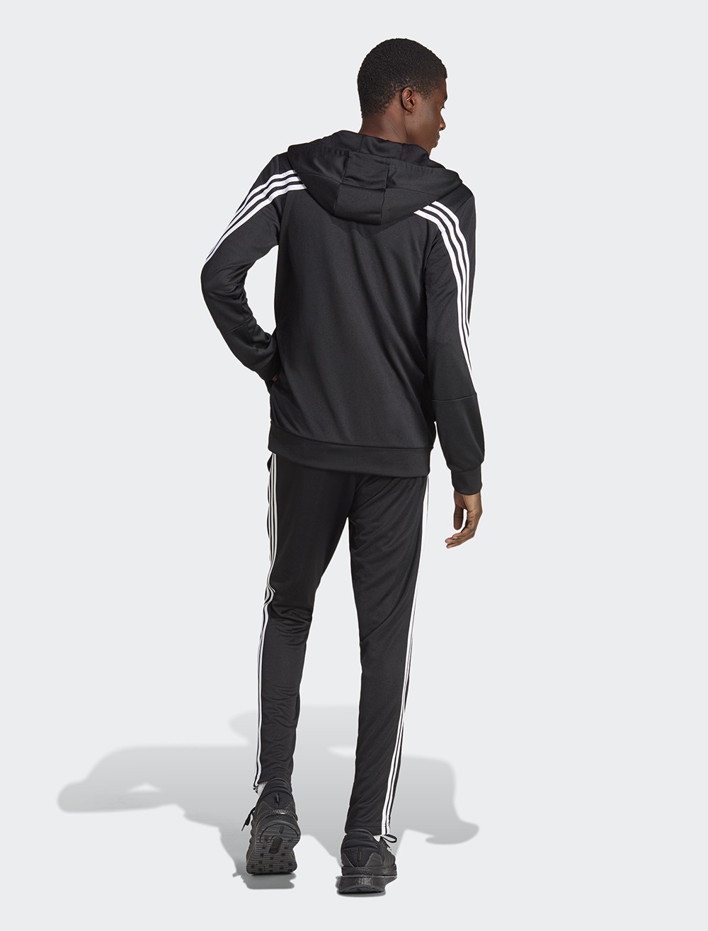 Костюм мужской Adidas M 3S FT TT TS черный IC6766 изображение 4