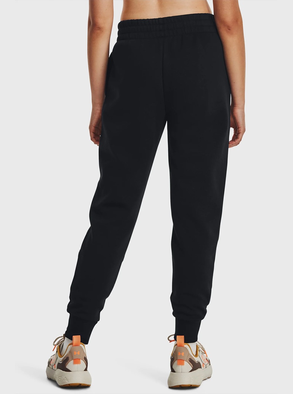 Брюки женские Under Armour UA Rival Fleece Jogger черные 1379438-001 изображение 4