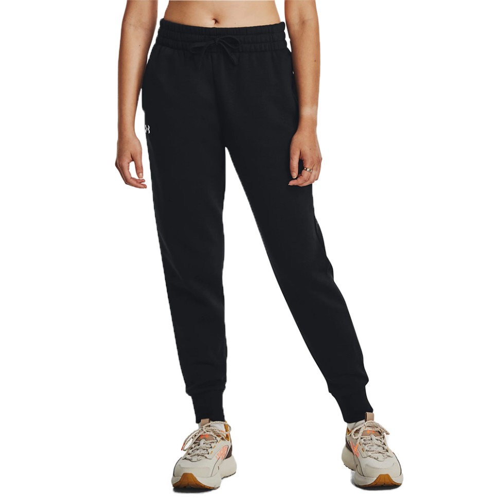 Штани жіночі Under Armour UA Rival Fleece Jogger чорні 1379438-001 — фото 7