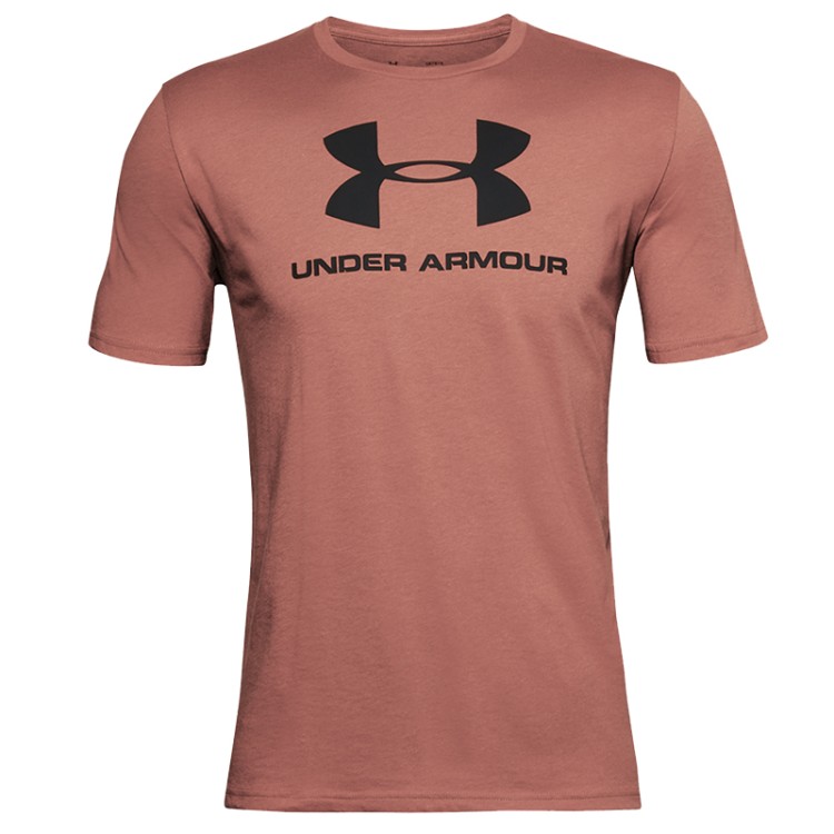 Футболка мужская Under Armour Sportstyle Logo Ss коричневая 1329590-226 изображение 1