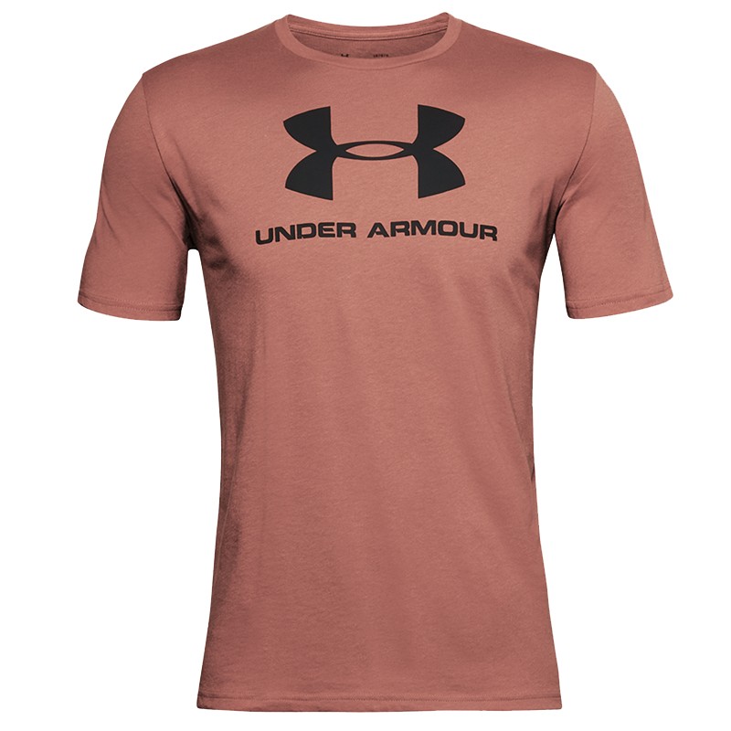 Футболка мужская Under Armour Sportstyle Logo Ss коричневая 1329590-226 — Sport City Футболка мужская Under Armour Sportstyle Logo Ss коричневая 1329590-226