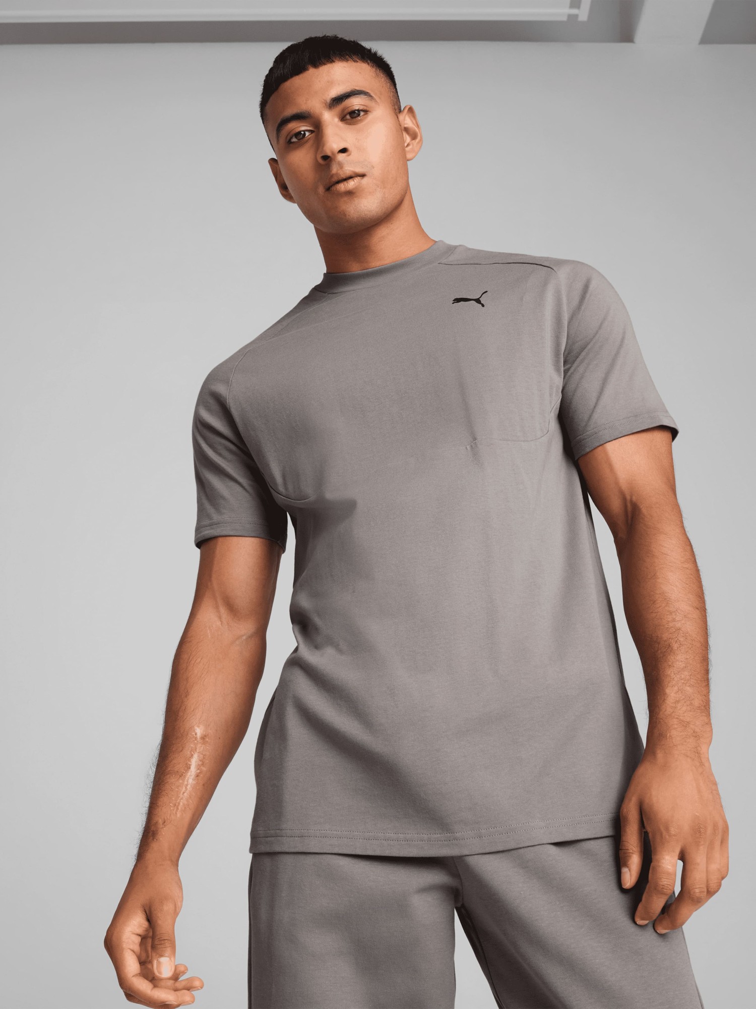 Футболка мужская Puma PUMATECH Tee графитовая 68459879 изображение 2