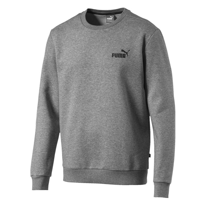 Толстовка мужская Puma Essentials Fleece Crew Sweat серая 85174803 — Sport City Толстовка мужская Puma Essentials Fleece Crew Sweat серая 85174803