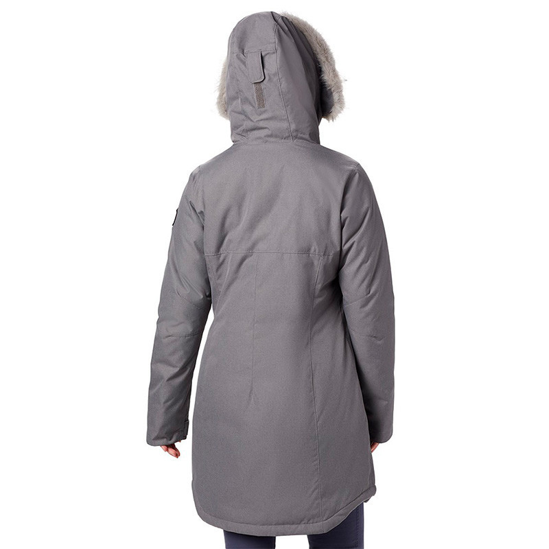 Куртка женская Columbia Suttle Mountain™ Long Insulated Jacket серая 1799751-023 изображение 2