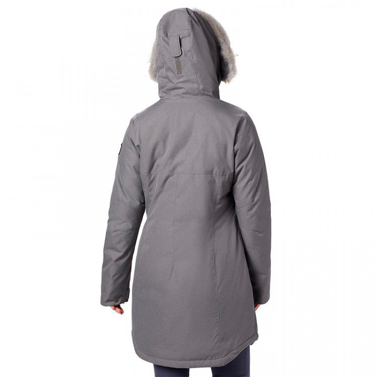 Куртка женская Columbia Suttle Mountain™ Long Insulated Jacket серая 1799751-023 изображение 2