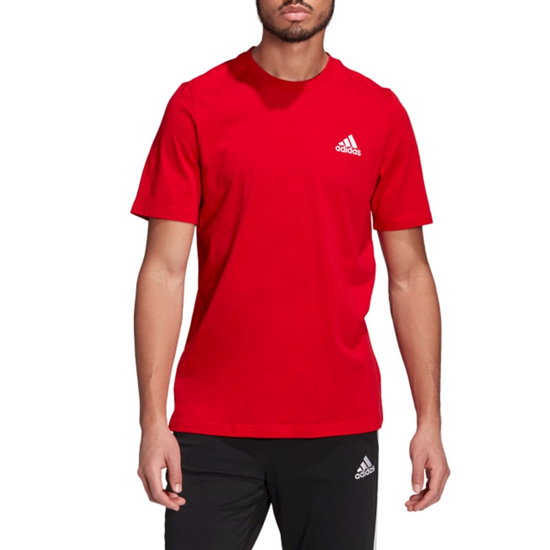 Футболка мужская Adidas M Sl Sj T красная GK9642 — фото 2