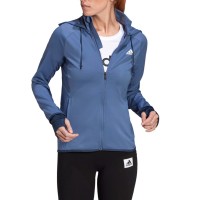 Толстовка женская Adidas W Mt Fz Hd голубая GN5555 изображение 2