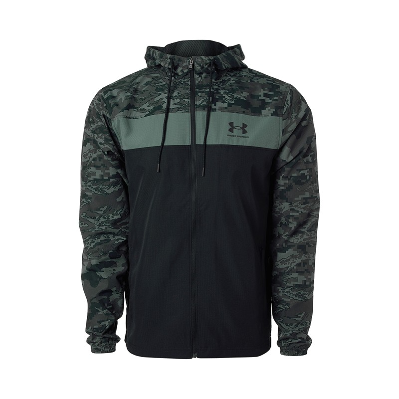 Вітровка чоловіча Under Armour Ua Sportstyle Camo Wndbkr чорна 1361622-001 — фото 1