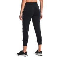 Брюки  женские Under Armour Ua Rival Terry Taped Pant черные 1361095-001 изображение 2