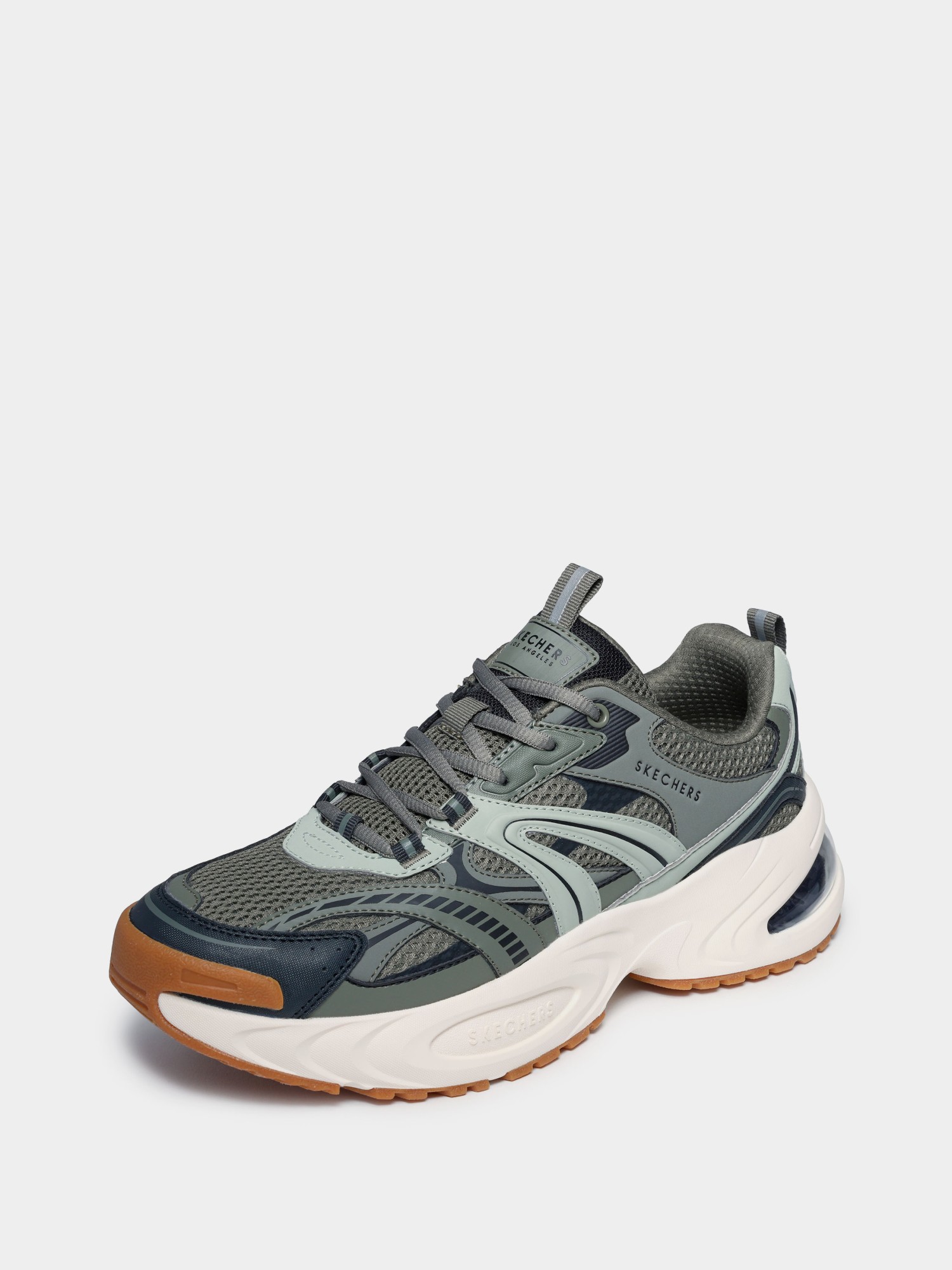 Кроссовки мужские Skechers UNO RYZE оливковые 183199 OLV изображение 3