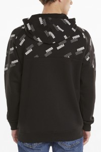 Толстовка мужская Puma Puma Power Hoodie черная 58939501 изображение 4
