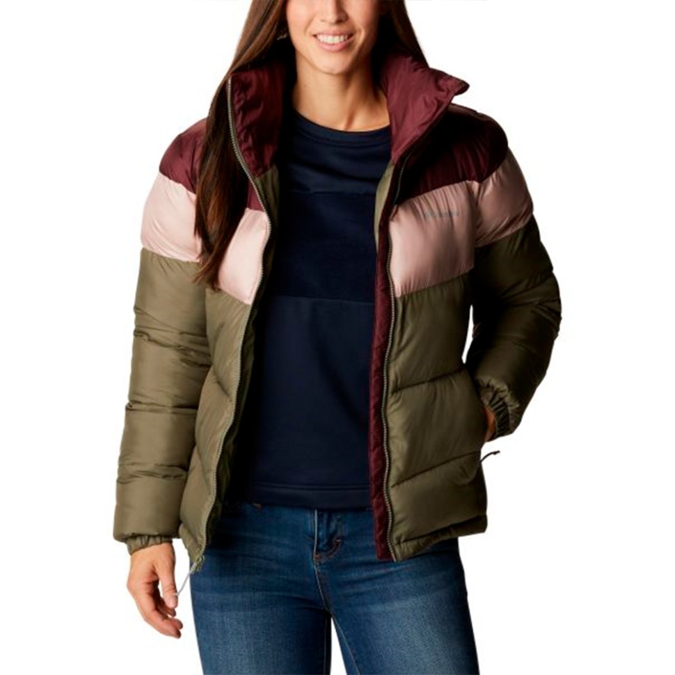 Куртка жіноча Columbia Puffect™ Color Blocked Jacket зелена 1955101-397 — фото 1