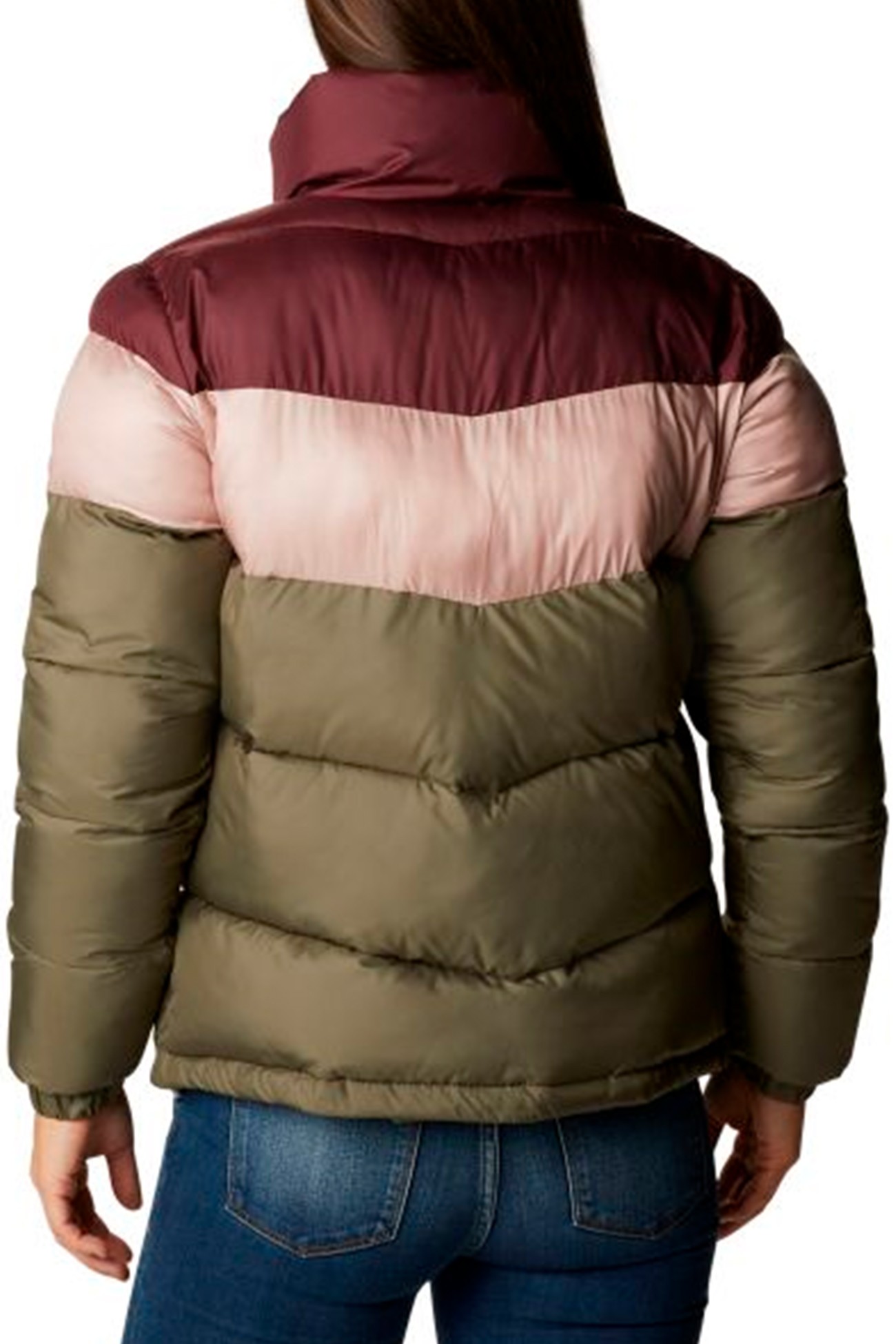 Куртка женская Columbia Puffect™ Color Blocked Jacket зеленая 1955101-397 изображение 3