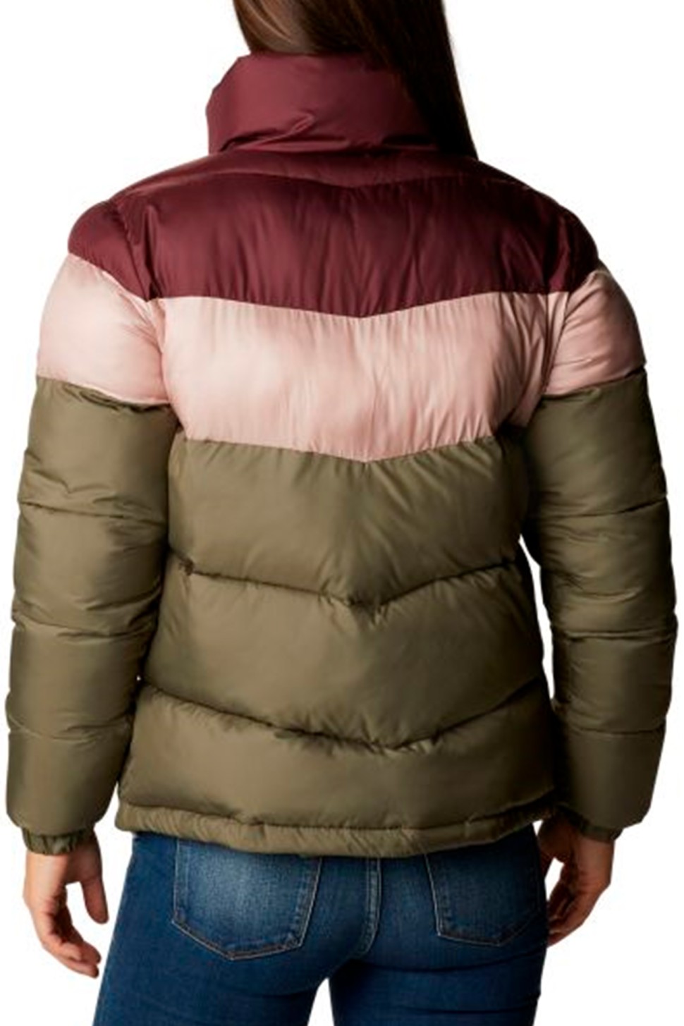 Куртка жіноча Columbia Puffect™ Color Blocked Jacket зелена 1955101-397 — фото 3
