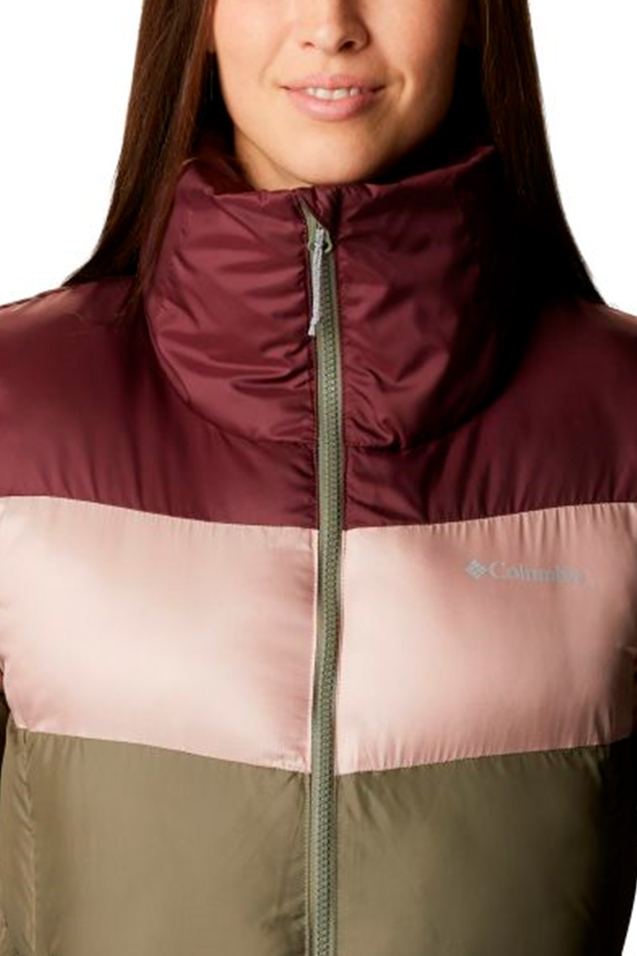 Куртка женская Columbia Puffect™ Color Blocked Jacket зеленая 1955101-397 изображение 5