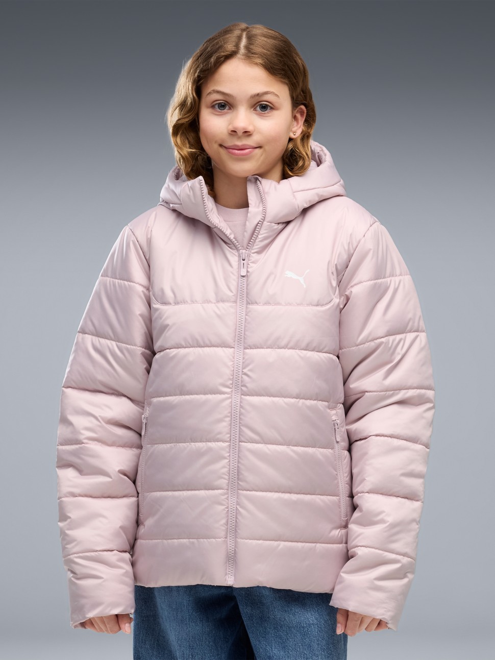 Куртка дитяча Puma ESS Hooded Padded Jacket рожева 68522649 — фото 2