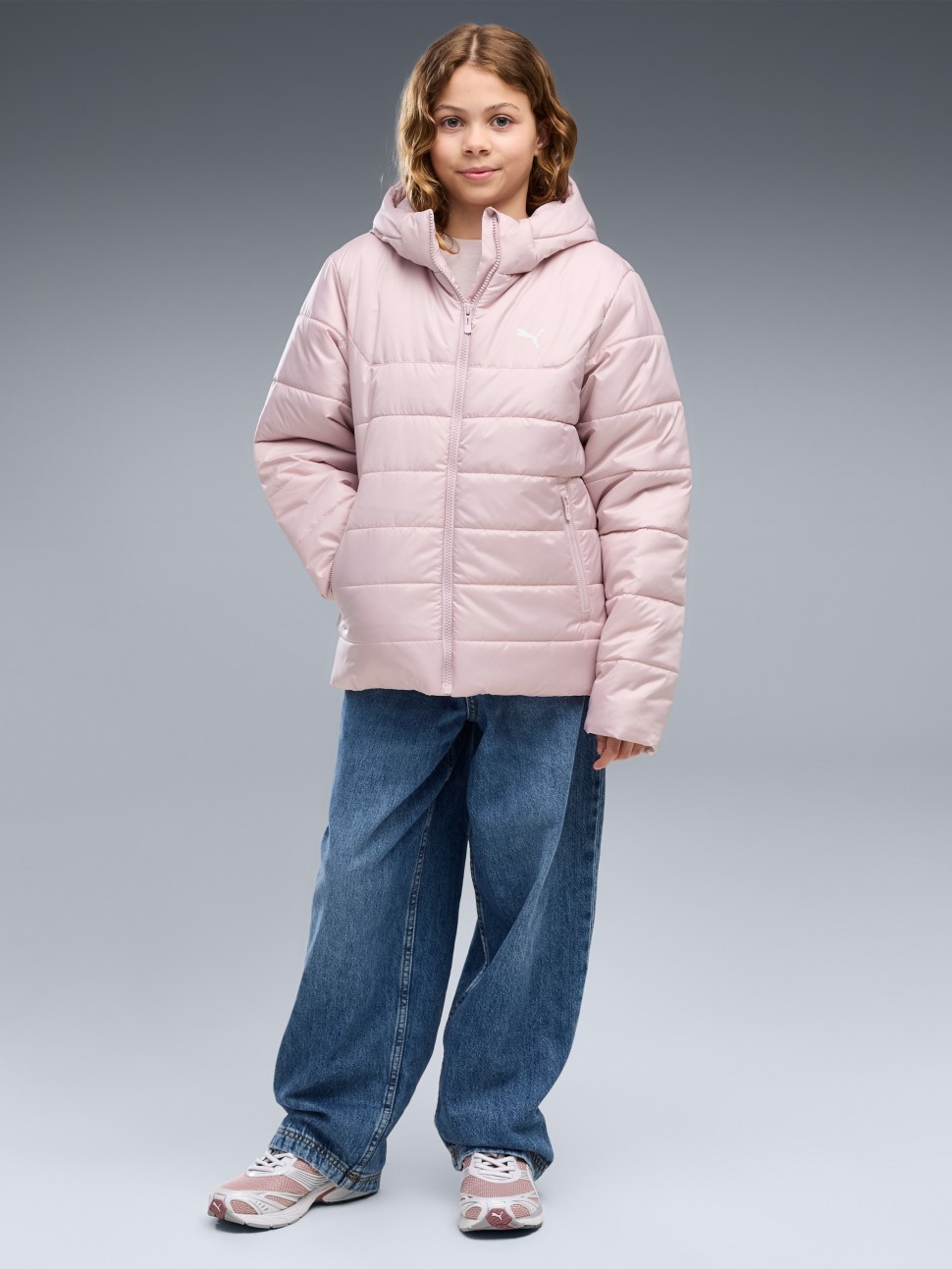 Куртка дитяча Puma ESS Hooded Padded Jacket рожева 68522649 — фото 4