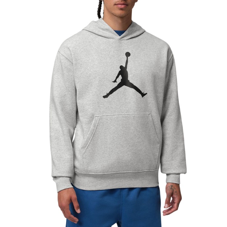 Men's sweatshirt Nike M J JUMPMAN FLC HBR PO 2 gray IR0561-050