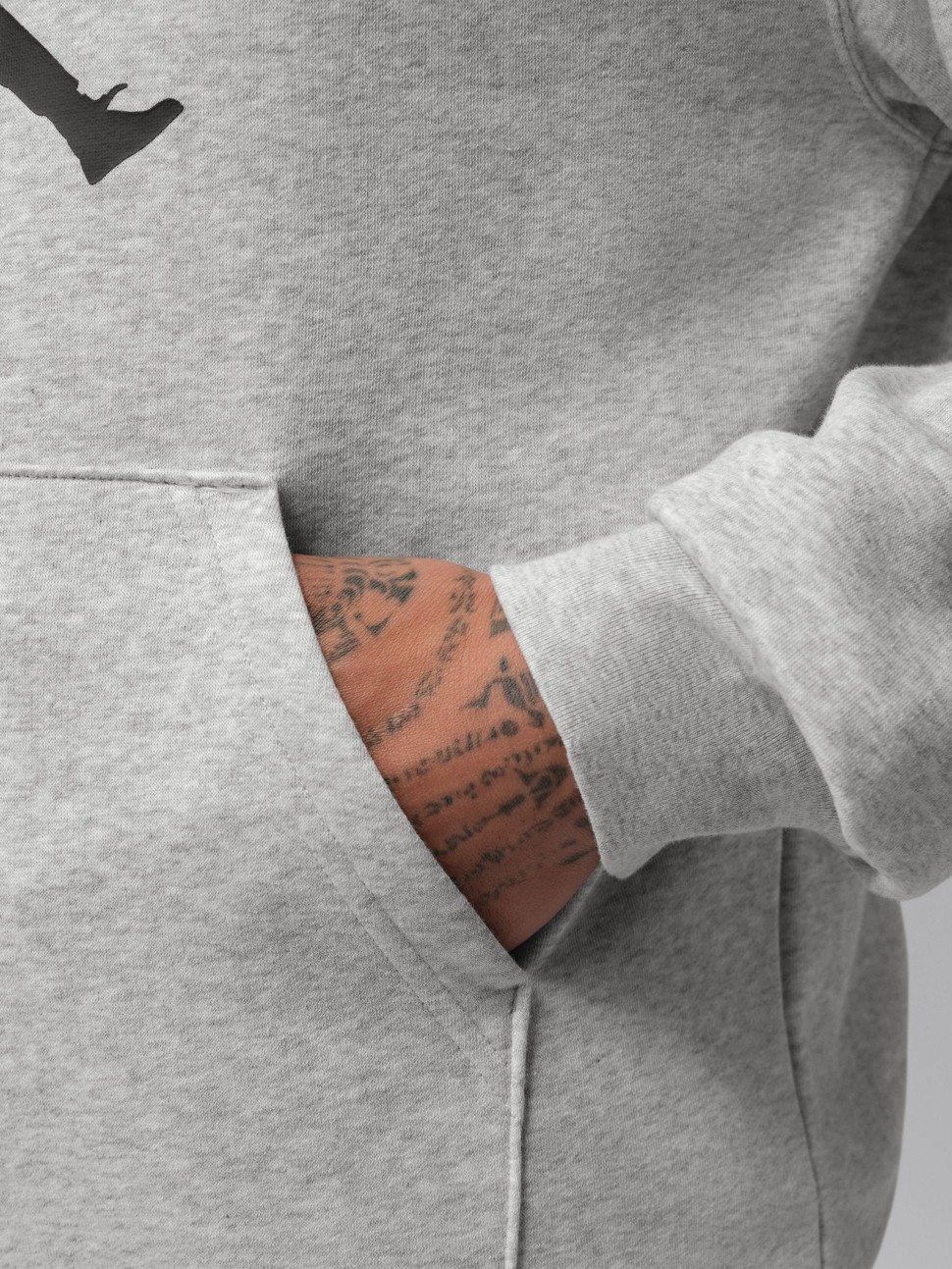 Men's sweatshirt Nike M J JUMPMAN FLC HBR PO 2 gray IR0561-050 — photo 6
