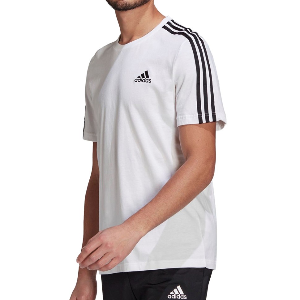 Футболка мужская Adidas M 3S Sj T белая GL3733 изображение 1