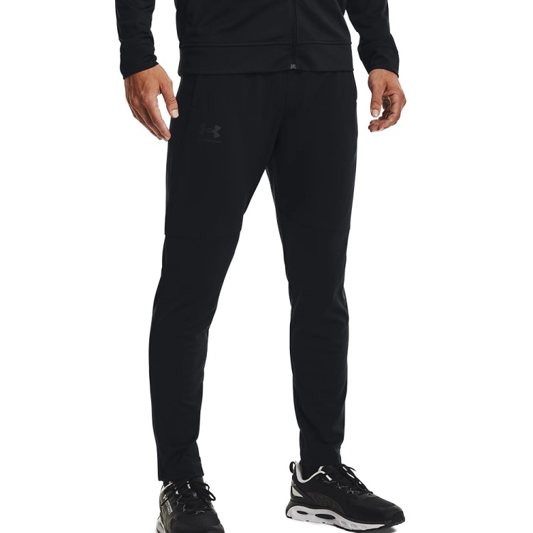 Брюки мужские Under Armour Ua Pique Track Pant черные 1366203-001 изображение 1