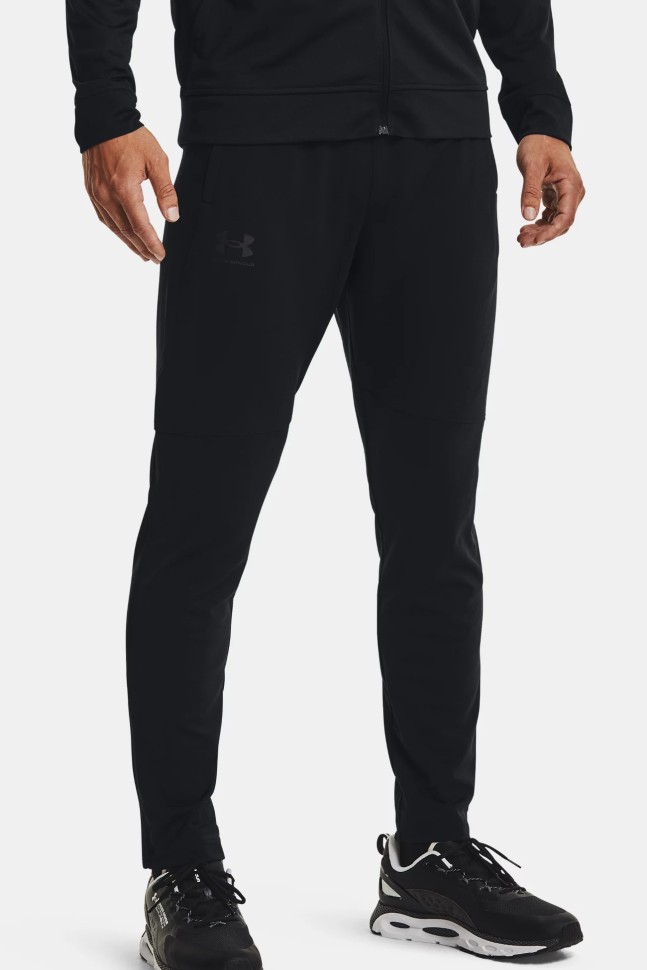 Брюки мужские Under Armour Ua Pique Track Pant черные 1366203-001 изображение 2