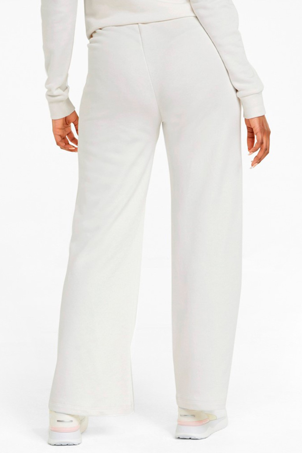 Штани жіночі Puma Ess+ Embroidery Wide Pants бежеві 84833399 — фото 3
