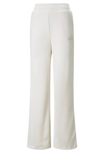 Брюки женские Puma Ess+ Embroidery Wide Pants бежевые 84833399 изображение 4