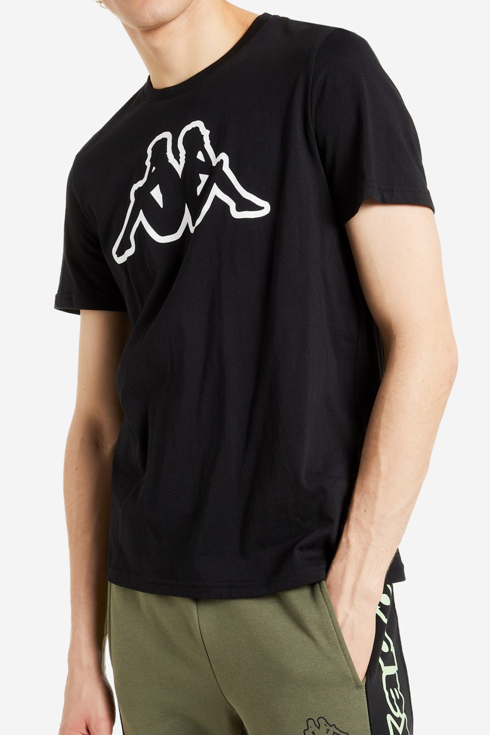 Футболка мужская Kappa T-shirt черная 107871-99 — фото 2